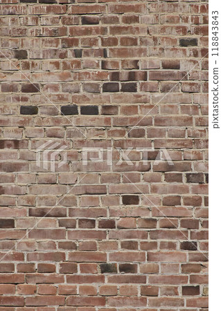 Old brick wall background material 118843843