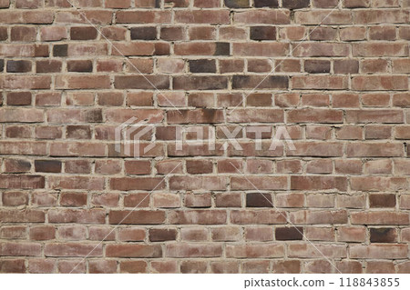 Old brick wall background material 118843855