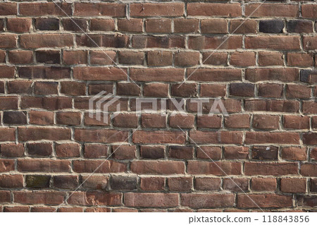 Old brick wall background material 118843856