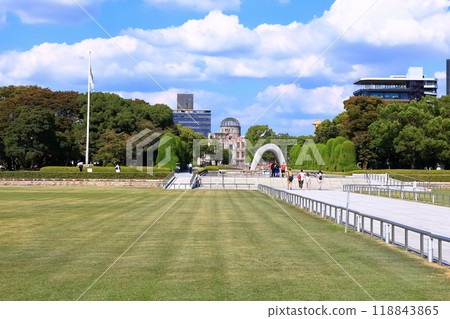[廣島縣]秋天的和平紀念公園 118843865