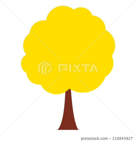 Illustration material: Trees, plants, autumn 118843927