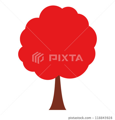 Illustration material: Trees, plants, autumn Illustration material: Trees, plants, autumn 118843928