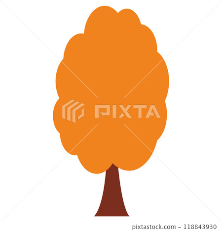 Illustration material: Trees, plants, autumn Illustration material: Trees, plants, autumn 118843930