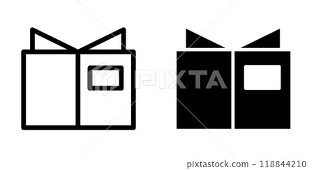 Illustration Vector graphic of book icon template Illustration Vector graphic of book icon template 118844210
