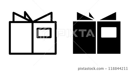 Illustration Vector graphic of book icon template Illustration Vector graphic of book icon template 118844211