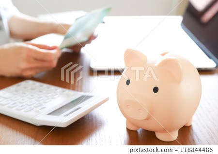 儲蓄、儲蓄、投資形象 118844486