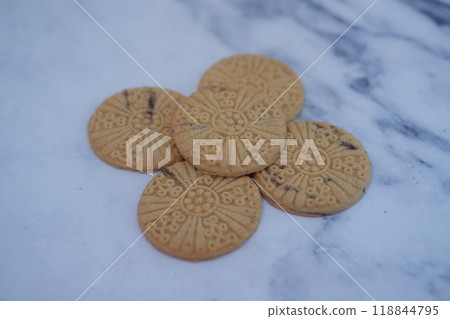 Sandwich cookies. Selective focus, shallow depth of field. Sandwich cookies. Selective focus, shallow depth of field. 118844795