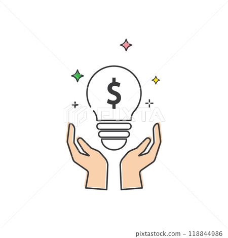 Lightbulb with dollar sign Lightbulb with dollar sign 118844986