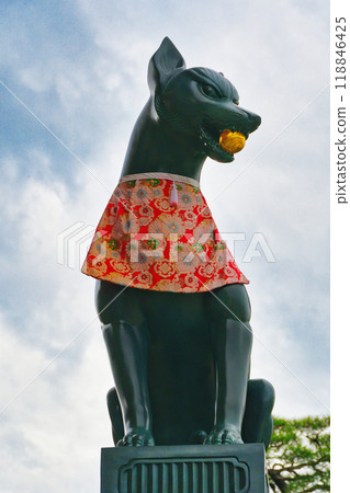 Fushimi Inari Taisha Shrine, Kyoto: Guardian Fox (Fushimi Ward, Kyoto City, Kyoto Prefecture) Fushimi Inari Taisha Shrine, Kyoto: Guardian Fox (Fushimi Ward, Kyoto City, Kyoto Prefecture) 118846425