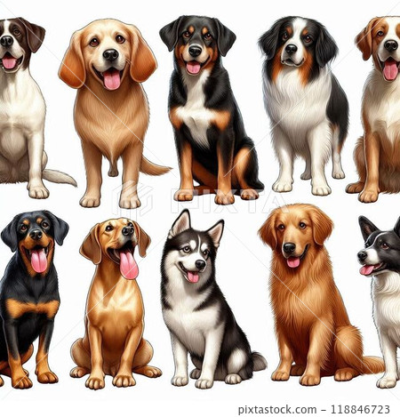10種中大型犬 118846723