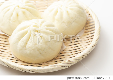 Chinese bun on white background 118847095