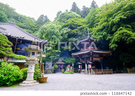 Gunma Prefecture, Shibukawa City, Mizusawa Kannon Temple, Main Hall and Hexagonal Hall Gunma Prefecture, Shibukawa City, Mizusawa Kannon Temple, Main Hall and Hexagonal Hall 118847142