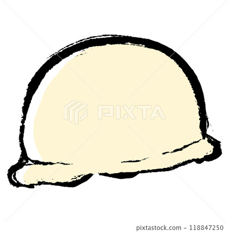 Brush stroke ice cream illustration 118847250