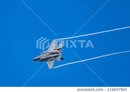 Flying stealth fighter F-35A Japan Self-Defense Forces 118847965