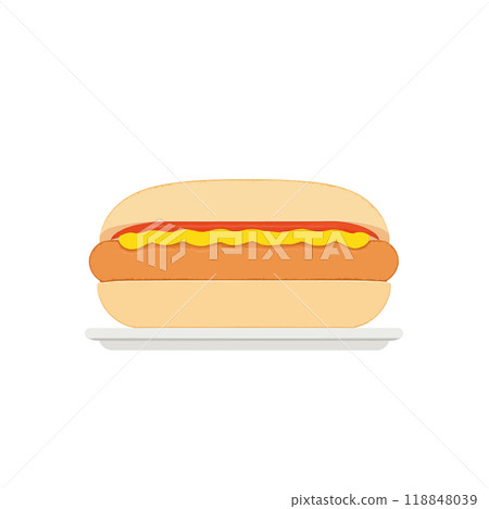 hotdog sandwich fastfood lunch snack hotdog sandwich fastfood lunch snack 118848039