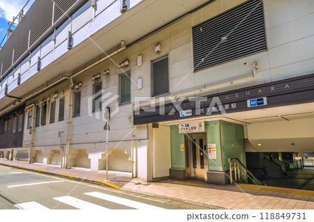 Tokyo cityscape in Japan - View of Yoyogi-Uehara Station in Shibuya Ward, Tokyo 118849731