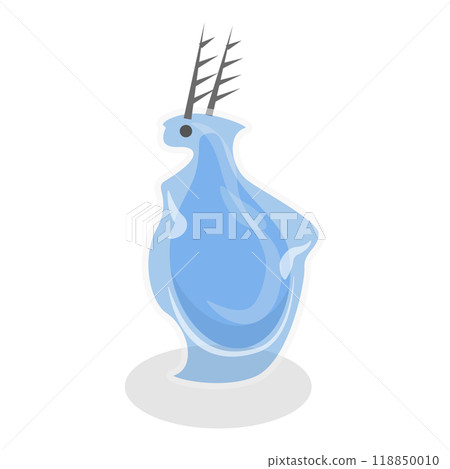 3D Isometric Flat Set of Varieties Of Plankton. Item 3 3D Isometric Flat Set of Varieties Of Plankton. Item 3 118850010