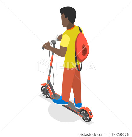 3D Isometric Flat  Set of Different Physical Activities. Item 7 118850076