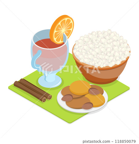 3D Isometric Flat  Illustration of Festa Junina. Item 6 118850079