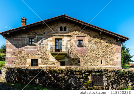 Scenic view of Carmona, a traditional small village in Cantabria 118850228