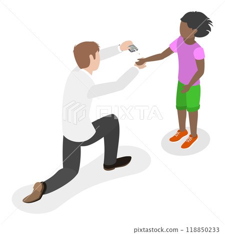 3D Isometric Flat  Set of Blood Sugar Level. Item 1 118850233