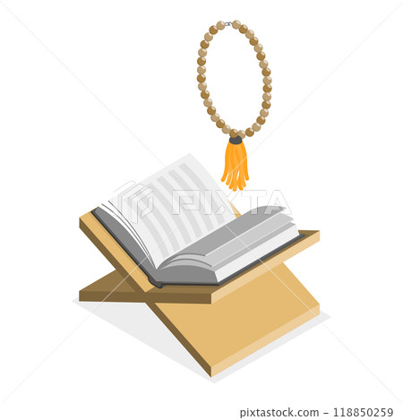 3D Isometric Flat Set of Muslim Islam Items and People. Item 1 3D Isometric Flat Set of Muslim Islam Items and People. Item 1 118850259