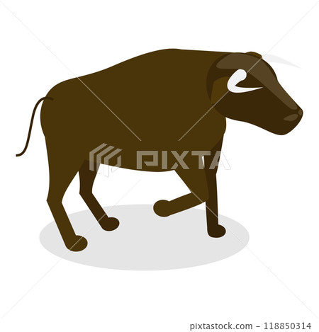 3D Isometric Flat  Set of Corrida Elements. Item 3 118850314