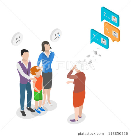 3D Isometric Flat Illustration of Dementia. Item 1 3D Isometric Flat Illustration of Dementia. Item 1 118850326