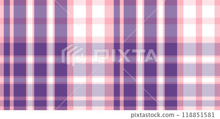 Gingham pattern background. Retro tablecloth texture. Abstract color full of Scott pattern. Pastel gingham seamless background for print on fabric. Vector art 118851581