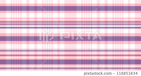 Gingham pattern background. Retro tablecloth texture. Abstract color full of Scott pattern. Pastel gingham seamless background for print on fabric. Vector art 118851634