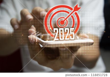 Concept, Setting Important Goals in 2025, Achievements in 2025 Concept, Setting Important Goals in 2025, Achievements in 2025 118851728