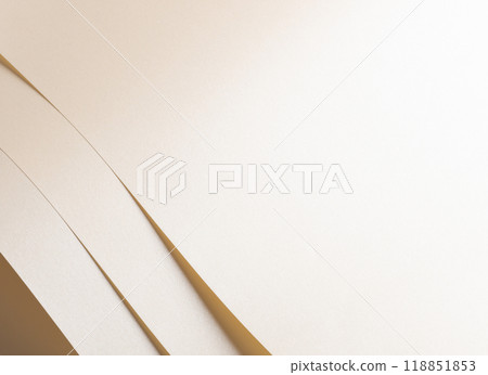 Beige paper with a pastel, neutral tone and textured surface. Layered folds and geometric lines Beige paper with a pastel, neutral tone and textured surface. Layered folds and geometric lines 118851853