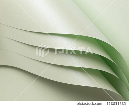 Paper with a luxurious texture and glowing gradient in soft, frosted mint and pale green tones. The 118851883