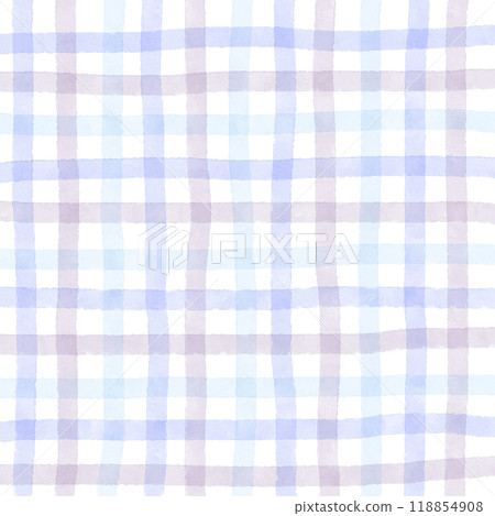 Blue Purple Gray Gingham Check Hand Drawn Pattern Background Overlay Blue Purple Gray Gingham Check Hand Drawn Pattern Background Overlay 118854908