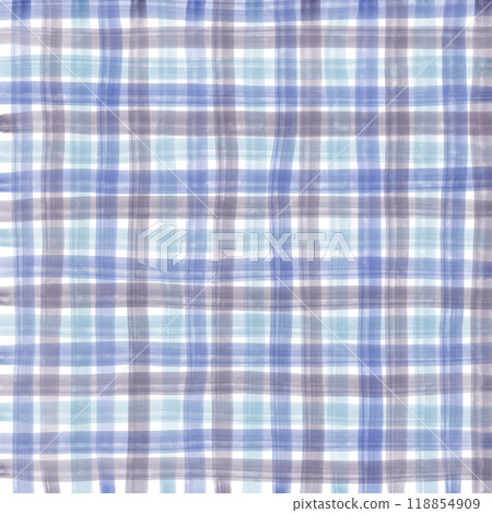Blue Purple Gray Gingham Check Hand Drawn Pattern Background Overlay Blue Purple Gray Gingham Check Hand Drawn Pattern Background Overlay 118854909