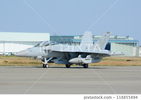 美國海軍 EA-18G 咆哮者電子戰飛機滑行 118855894