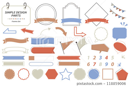 Easy-to-use, simple and stylish frame set 118859006