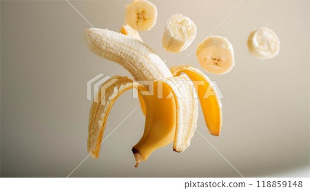 香蕉水果水果橫斷面切片 118859148