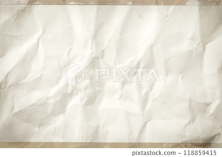 Brown crumpled vintage old Cardboard paper texture background. 118859415