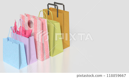 The Shopping bag for sale or advertising concept 3d rendering. 118859667