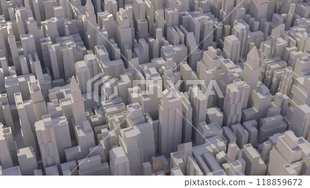 The city image for real estate or property concept 3d rendering. 118859672