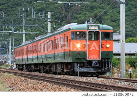 [信濃鐵道]115系1000系～湘南彩色～（信濃鐵道線：戶倉～坂木） 118860072