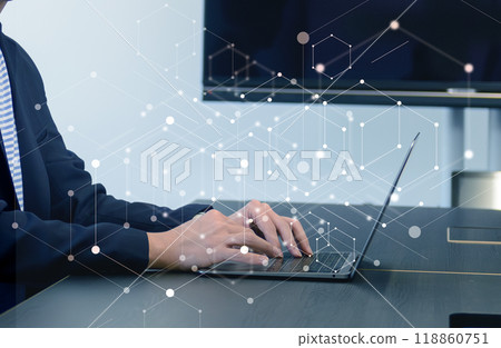 辦公室商務場景、IT公司、商務場景、辦公室、數位網路形象 辦公室商務場景、IT公司、商務場景、辦公室、數位網路形象 118860751