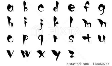 字母/小寫字母套裝/手寫書法材料 字母/小寫字母套裝/手寫書法材料 118860753