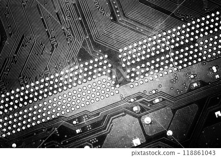 Black Mainboard panel background. 118861043