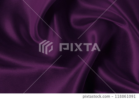 Purple fabric cloth texture for background and design art work, beautiful crumpled pattern of silk or linen. Purple fabric cloth texture for background and design art work, beautiful crumpled pattern of silk or linen. 118861091