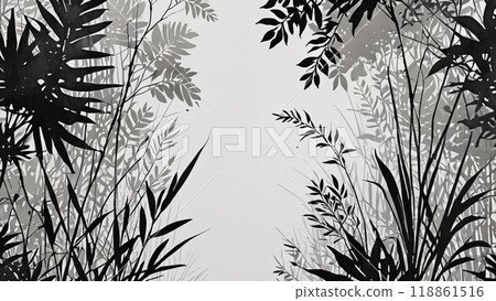 用筆繪製的植物背景圖 用筆繪製的植物背景圖 118861516