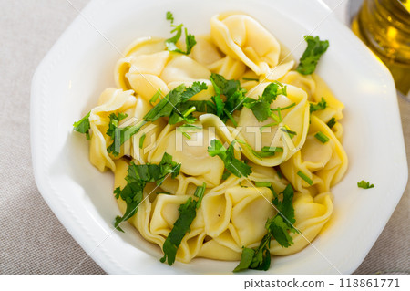 Ravioli with parsley Ravioli with parsley 118861771