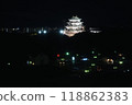 名古屋城堡在晚上 118862383