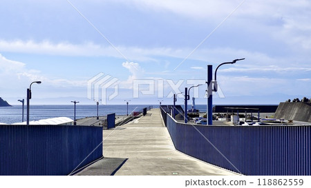 Okada Port on Izu Oshima Island in the Izu Islands, Tokyo 118862559